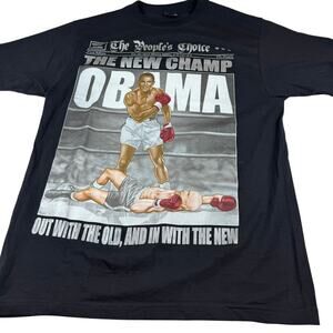 Vintage Obama T-Shirt - Size Large - Cotton Heritage